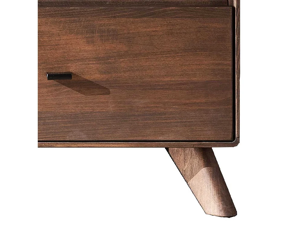 Fernsehmöbel Kernbuche braun in modernem Design 141 cm breit