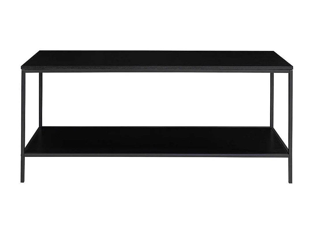 Fernseh Unterschrank in Schwarz Stahl und Holzwerkstoff