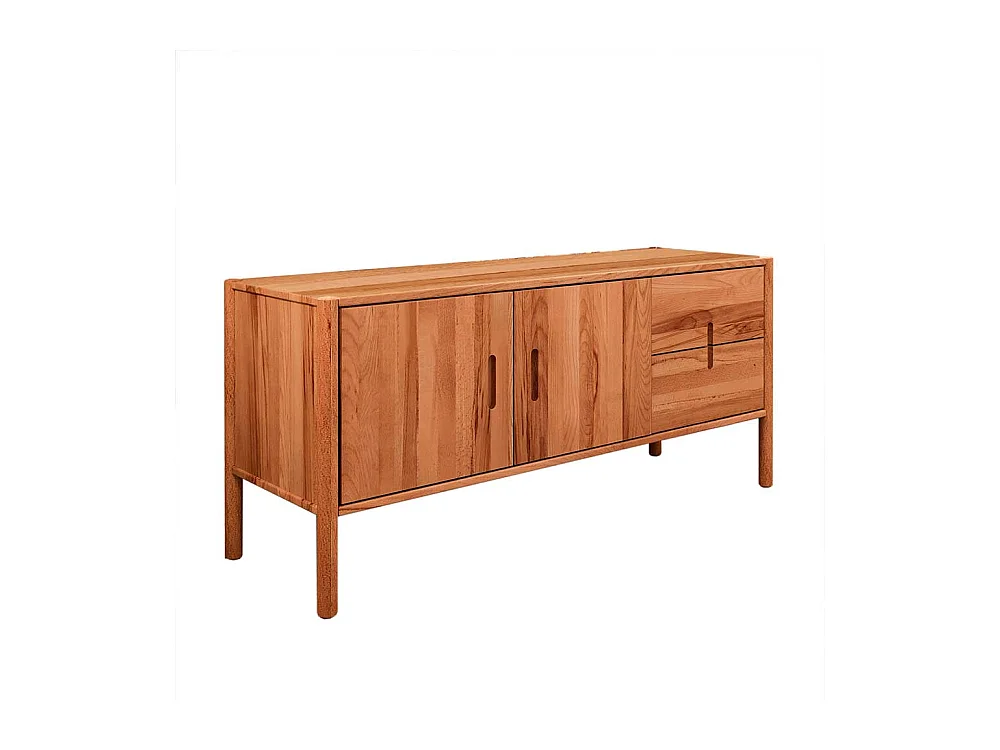 Lowboard Wildbuche geölt aus Massivholz Soft Close Funktion