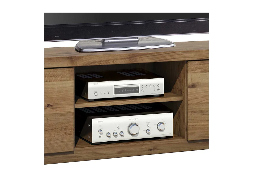 Fernsehmöbel aus Wildeiche teilmassiv 170 cm breit