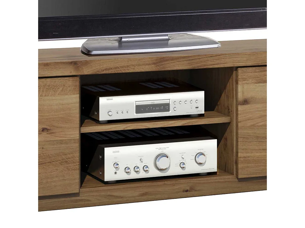 Fernsehmöbel aus Wildeiche teilmassiv 170 cm breit