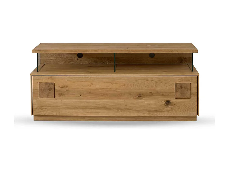 Flachstrecke Wohnzimmer aus Wildeiche Massivholz modernem Design