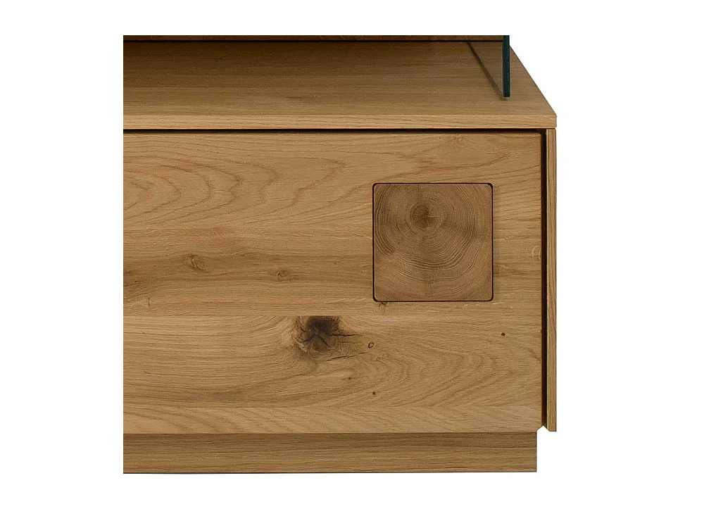 Flachstrecke Wohnzimmer aus Wildeiche Massivholz modernem Design