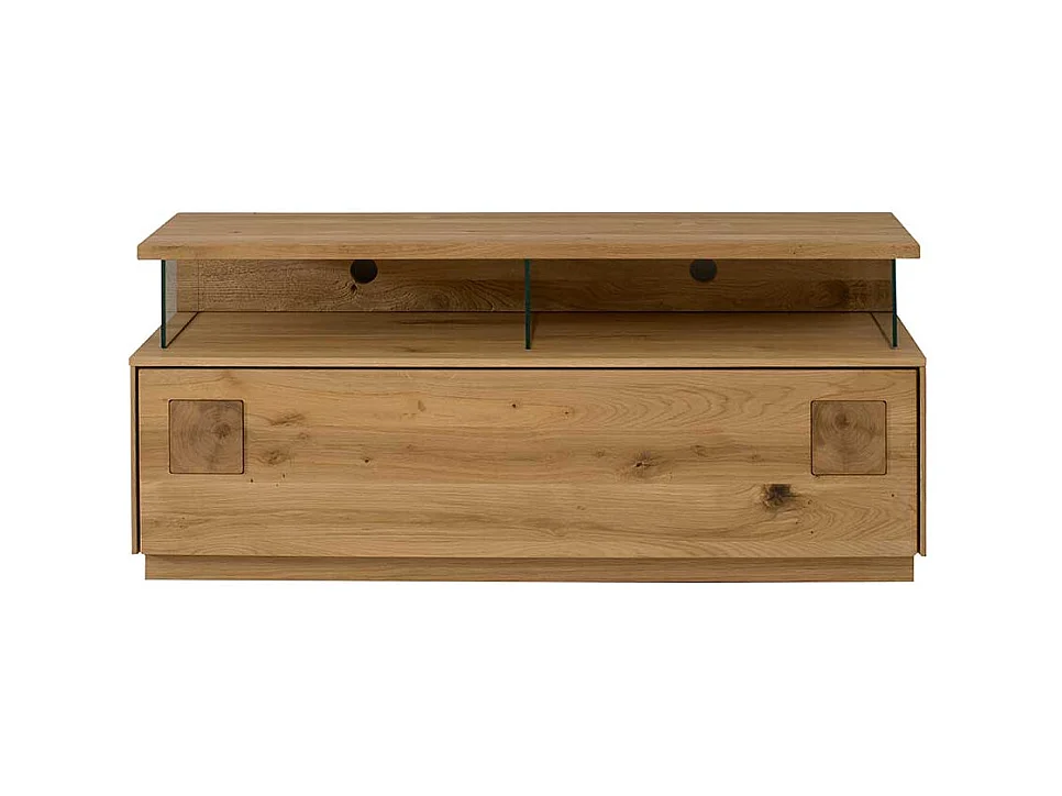 Flachstrecke Wohnzimmer aus Wildeiche Massivholz modernem Design