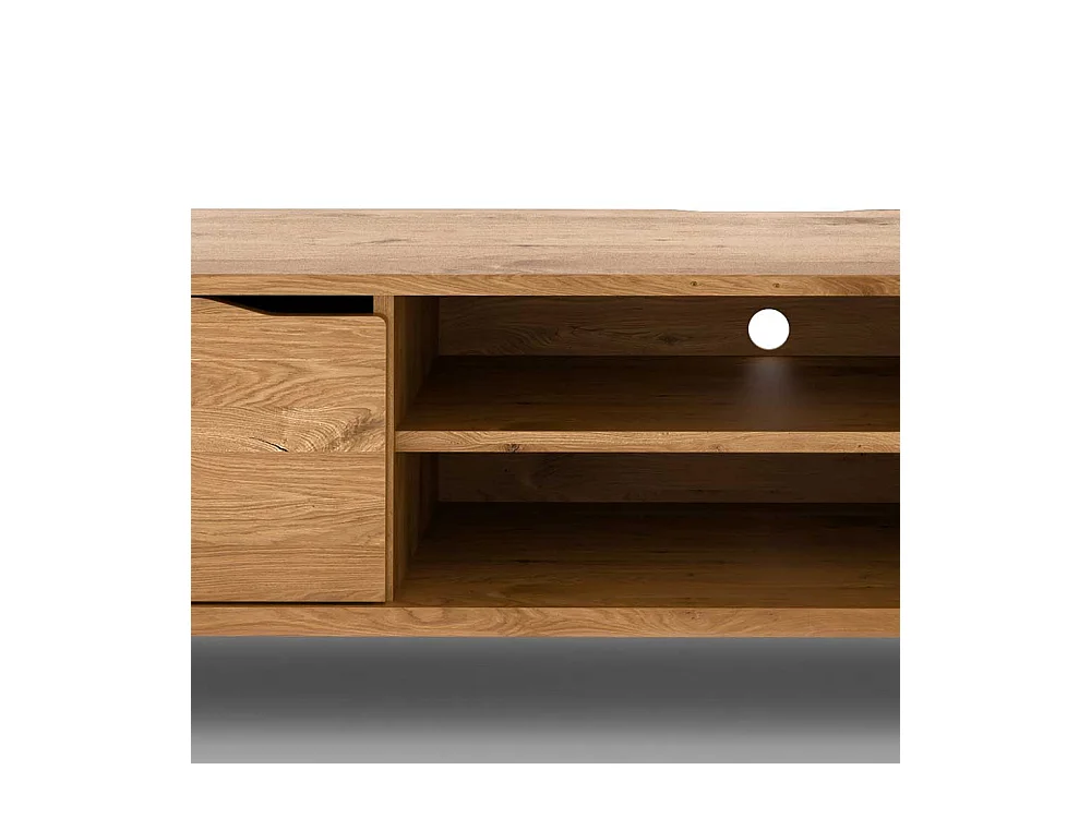 TV Board Lowboard mit offenen Fächern und Türen