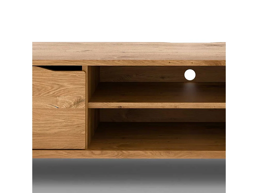 TV Board Lowboard mit offenen Fächern und Türen