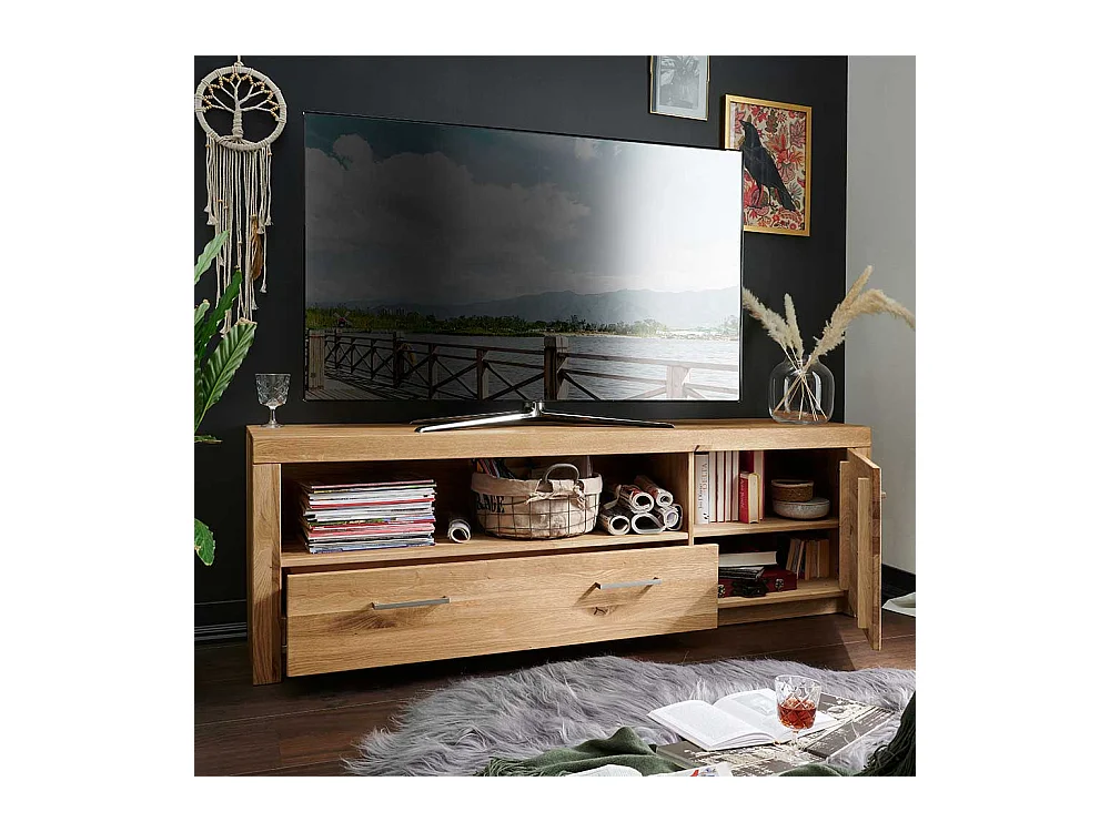TV Lowboard aus Wildeiche Massivholz geölt
