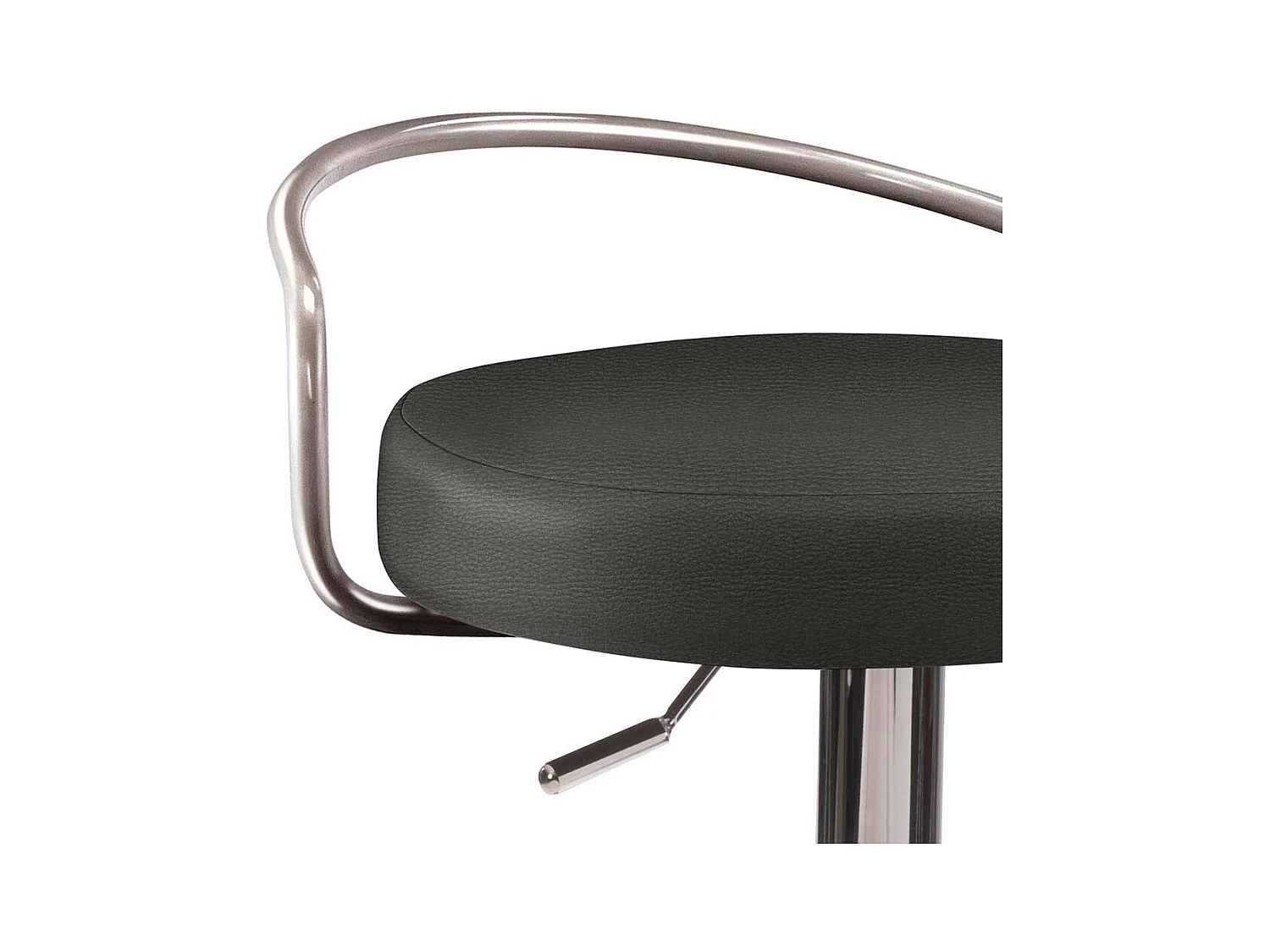 Barhocker Design durch Gasdruck höhenverstellbar Rückenlehne aus Metall