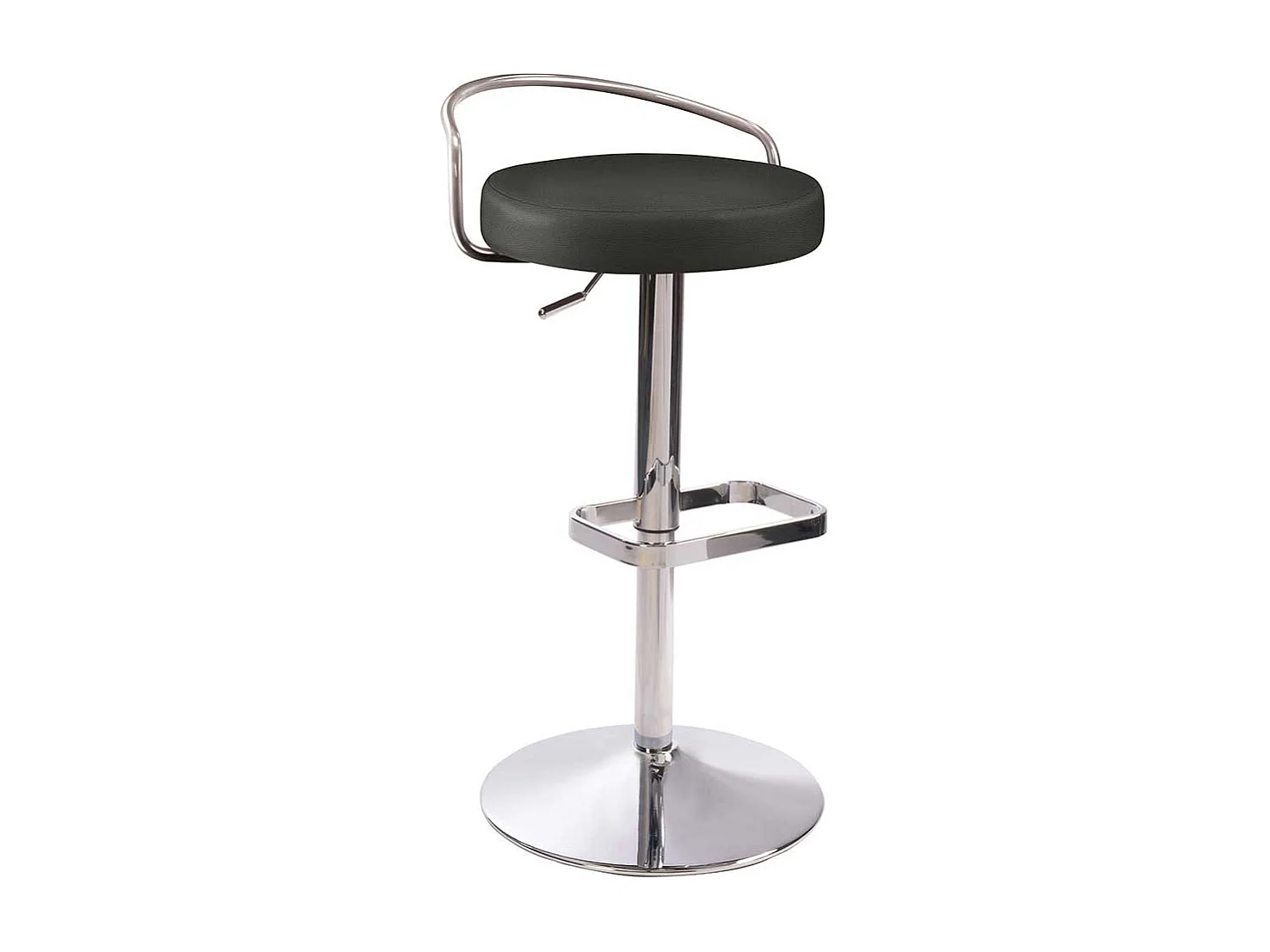 Barhocker Design durch Gasdruck höhenverstellbar Rückenlehne aus Metall