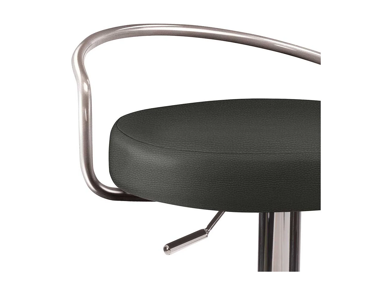 Barhocker Design durch Gasdruck höhenverstellbar Rückenlehne aus Metall