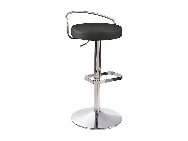 Barhocker Design durch Gasdruck höhenverstellbar Rückenlehne aus Metall