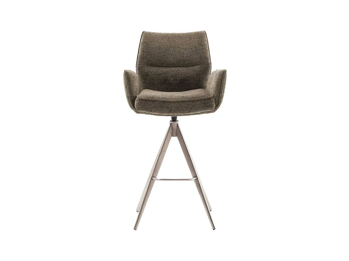 Barhocker Barstuhl mit Armlehnen und Fußgestell aus Metall (2er Set)