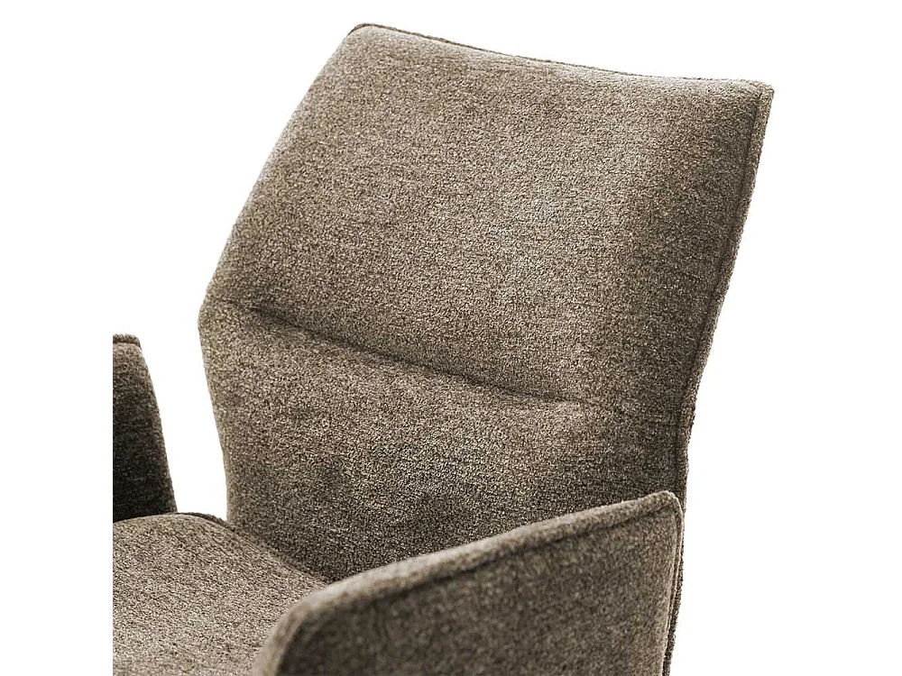 Barhocker Barstuhl mit Armlehnen und Fußgestell aus Metall (2er Set)