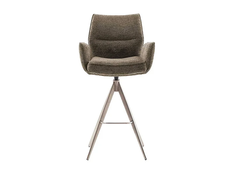 Barhocker Barstuhl mit Armlehnen und Fußgestell aus Metall (2er Set)