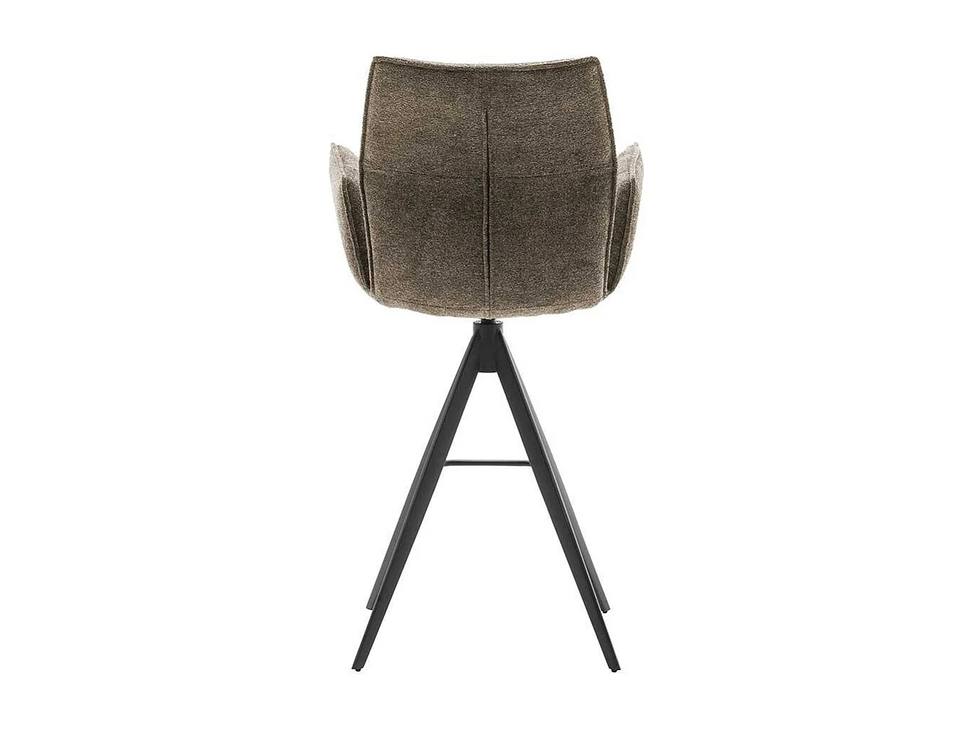 Barhocker Tresenstuhl mit Armlehnen und Fußgestell aus Metall (2er Set)