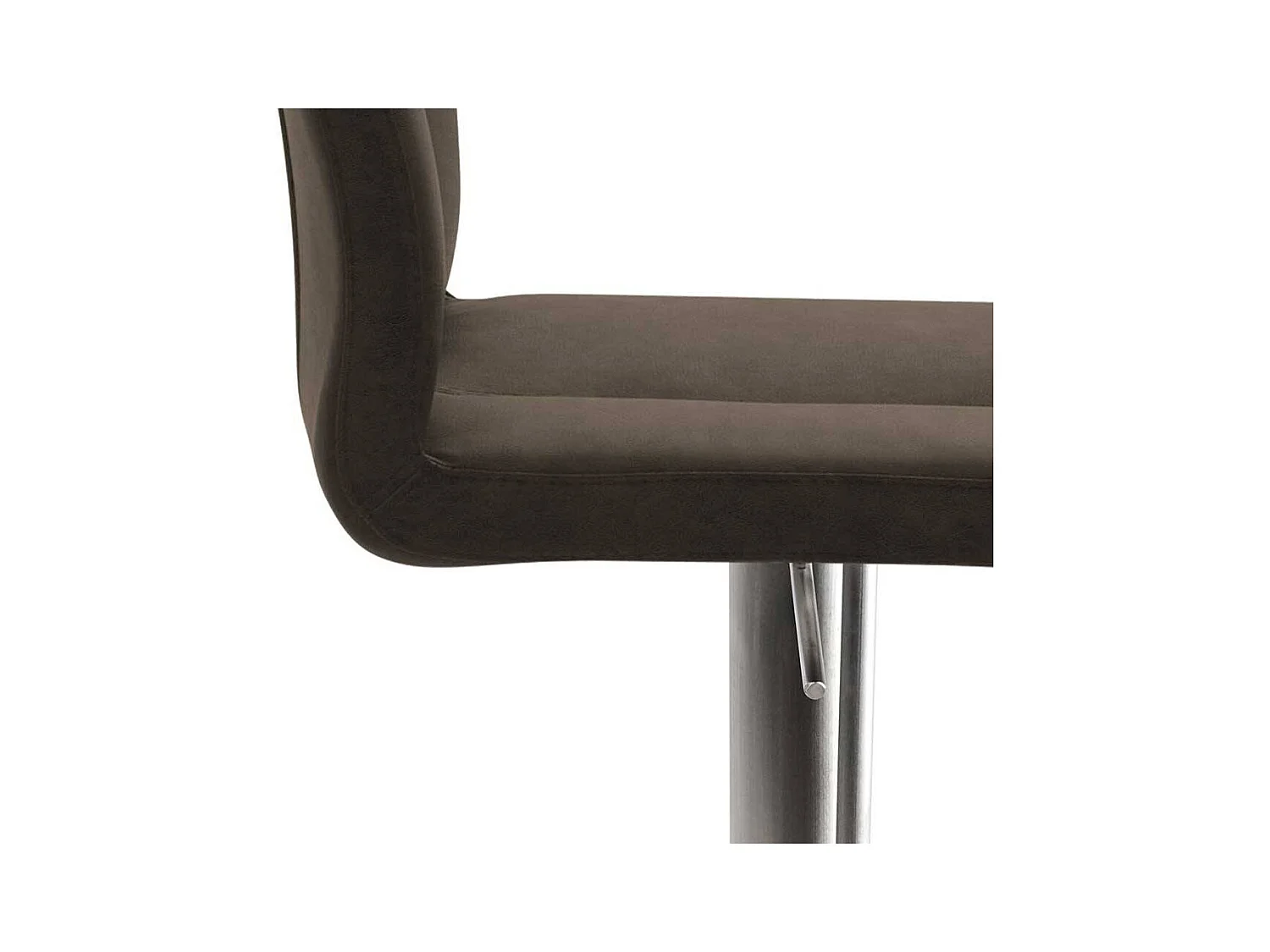 Barhocker mit gebürstetem Edelstahl Gestell 79 cm Sitzhöhe