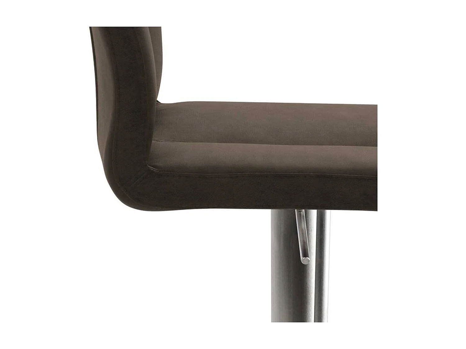 Barhocker mit gebürstetem Edelstahl Gestell 79 cm Sitzhöhe