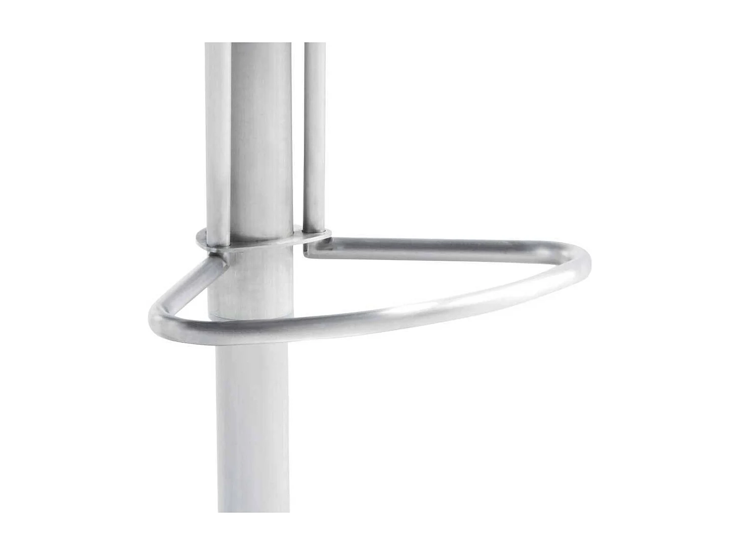 Barhocker mit gebürstetem Edelstahl Gestell 79 cm Sitzhöhe