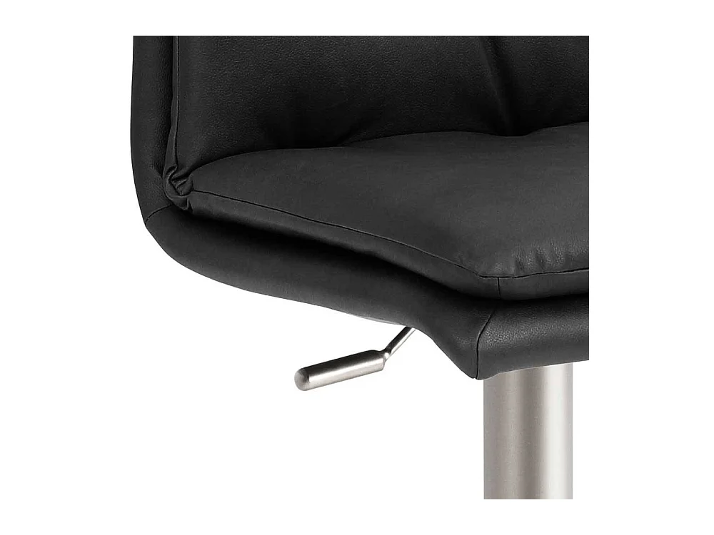 Microfaser Barhocker durch Gasdruck höhenverstellbar gepolsterter Rückenlehne