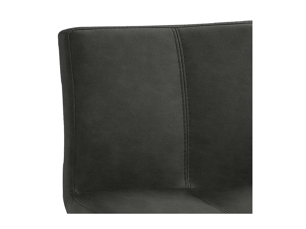 Hochhocker in Schwarzgrau Silberfarben