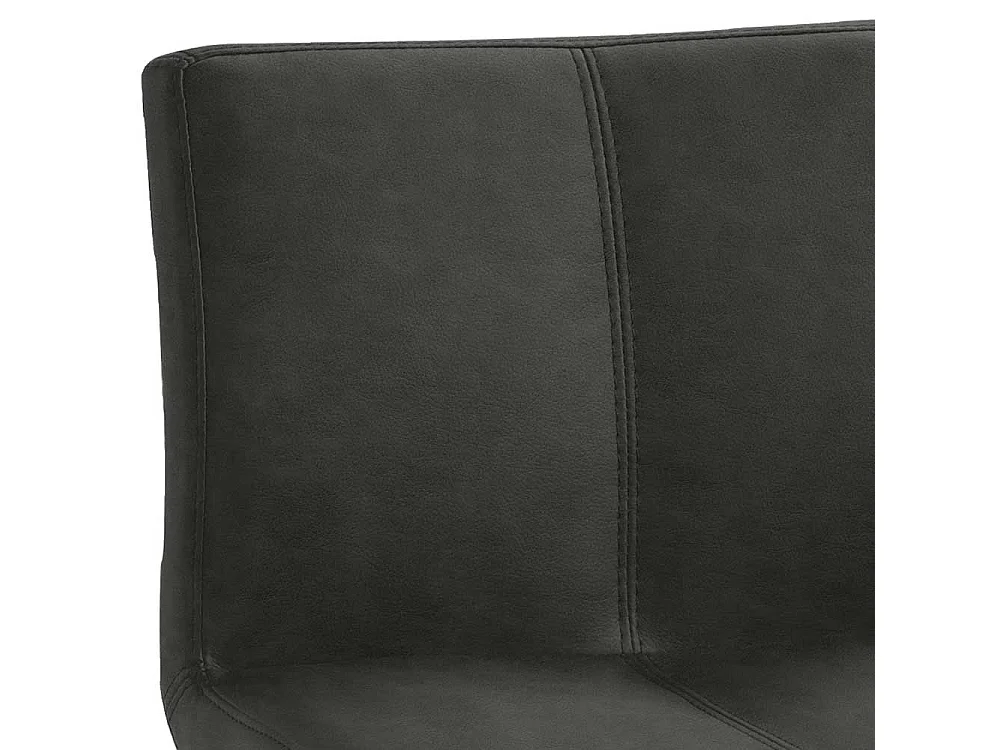 Hochhocker in Schwarzgrau Silberfarben