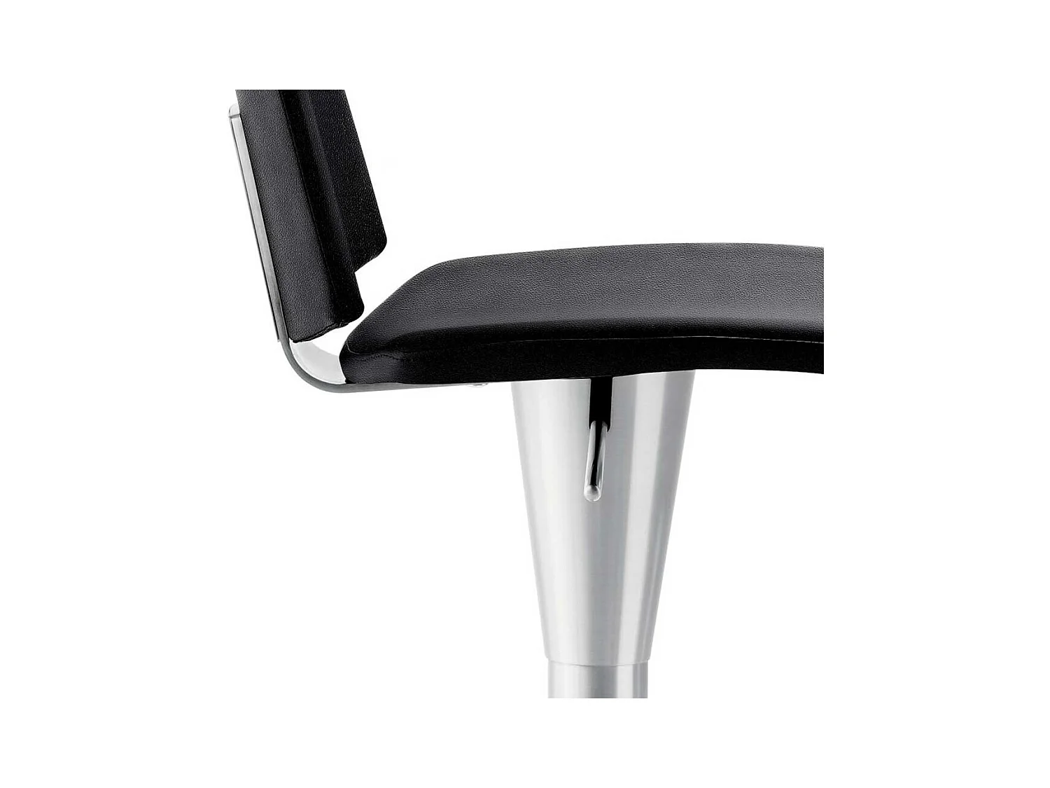 Barhocker höhenverstellbar in Anthrazit gepolsterter Rückenlehne