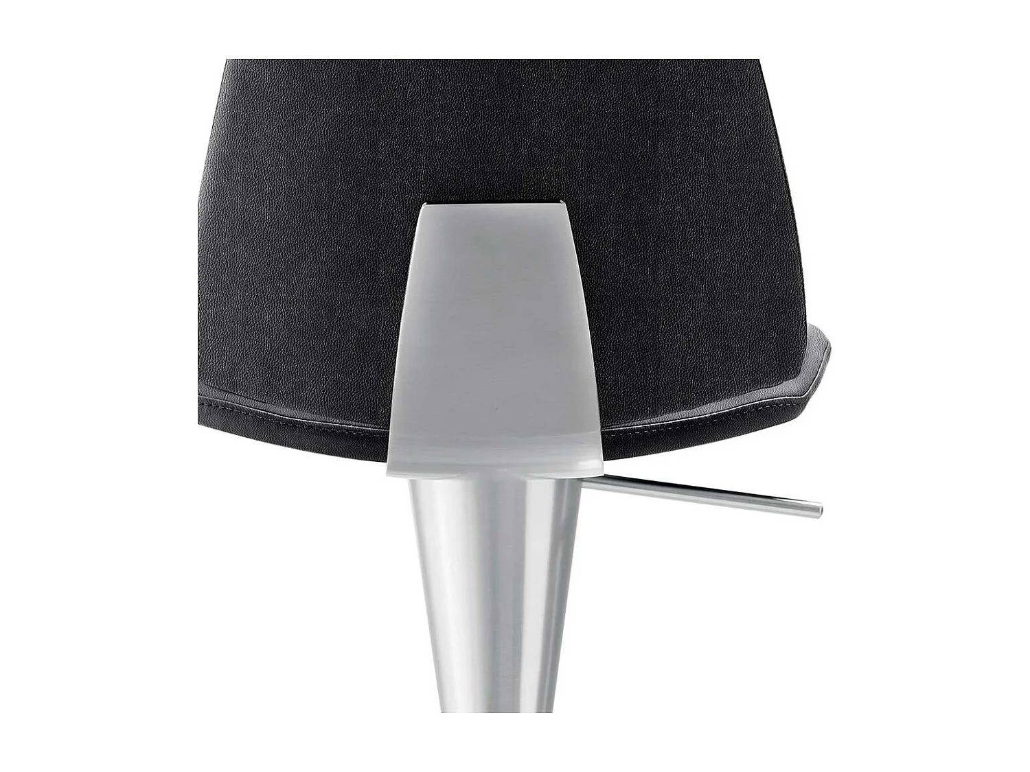 Barhocker höhenverstellbar in Anthrazit gepolsterter Rückenlehne