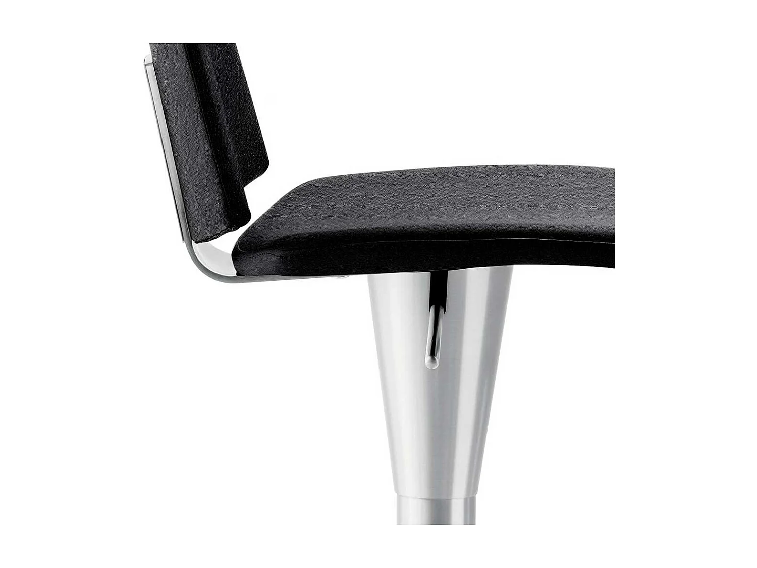 Barhocker höhenverstellbar in Anthrazit gepolsterter Rückenlehne