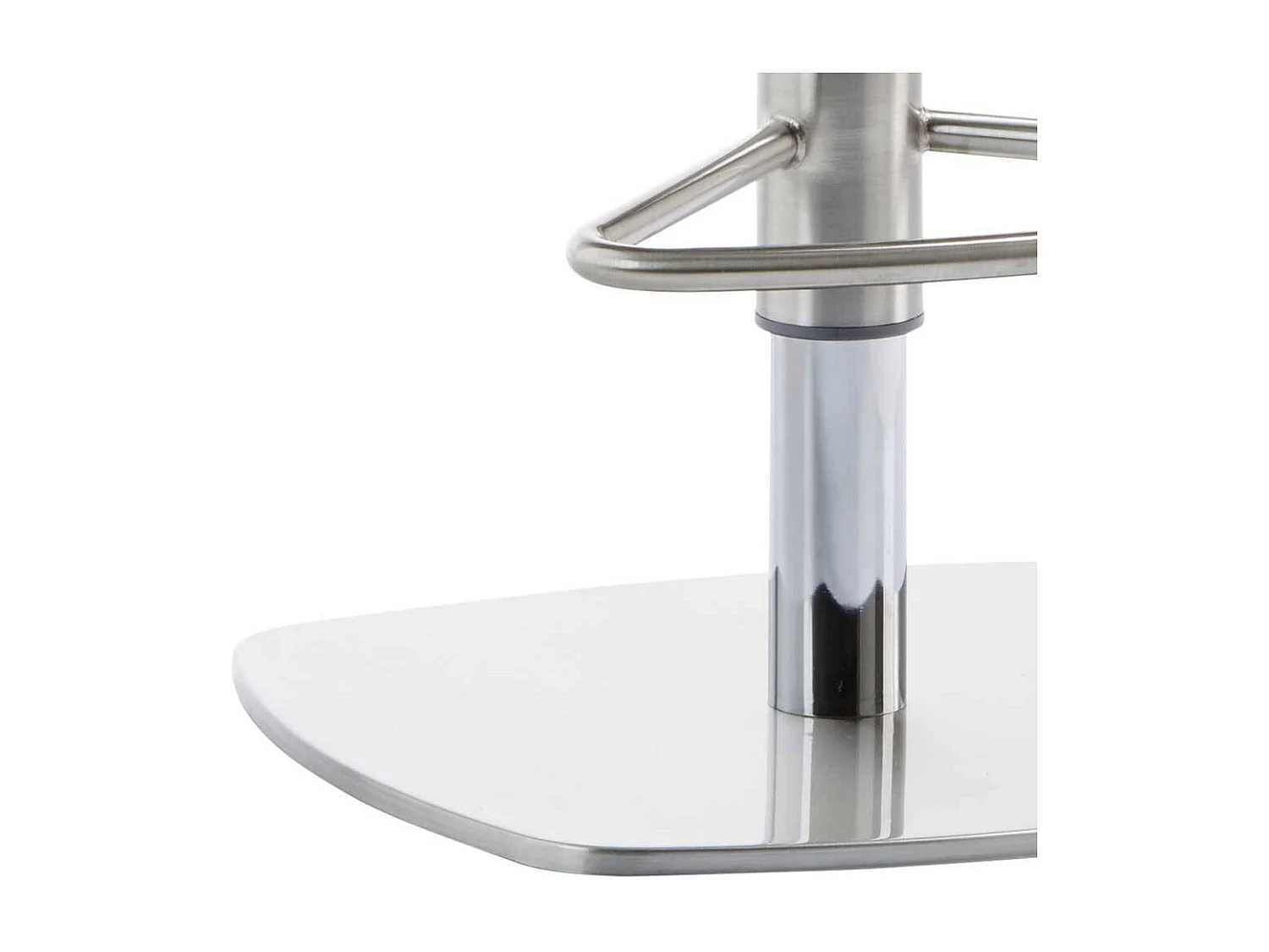 Barhocker höhenverstellbar in Anthrazit gepolsterter Rückenlehne