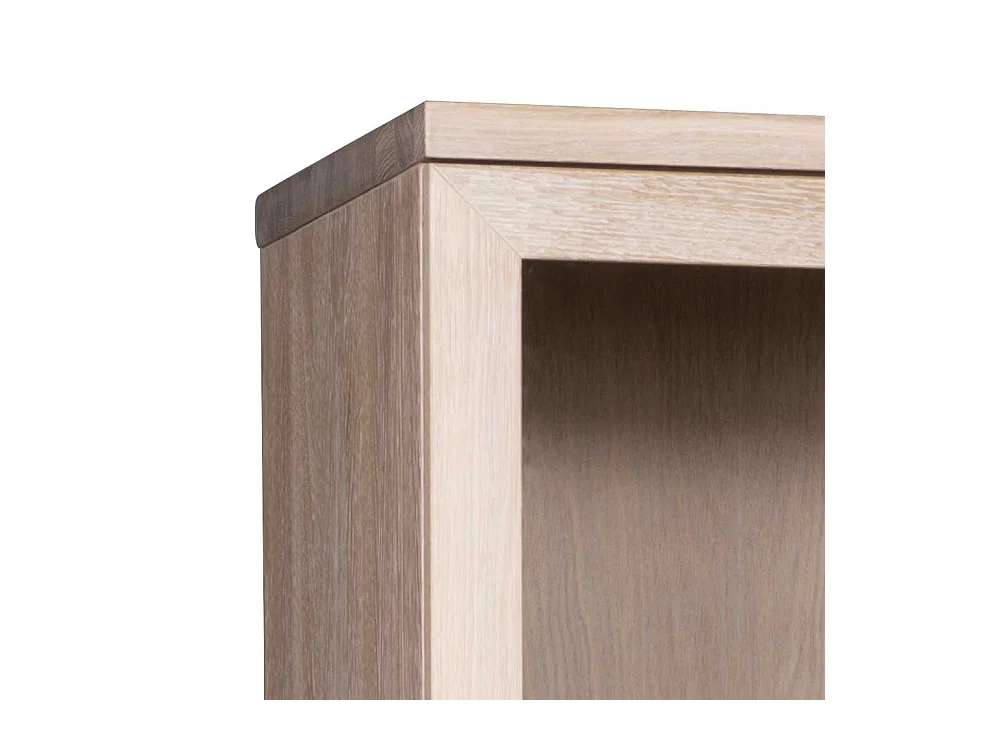 Esszimmer Vitrine aus Eiche White Wash massiv 195 cm hoch