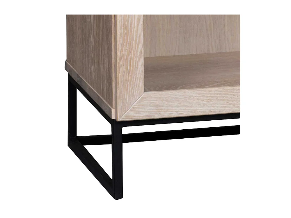 Esszimmer Vitrine aus Eiche White Wash massiv 195 cm hoch