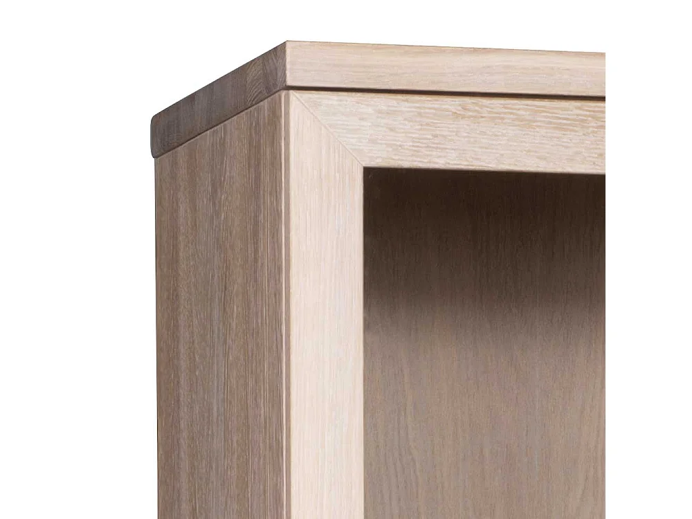 Esszimmer Vitrine aus Eiche White Wash massiv 195 cm hoch