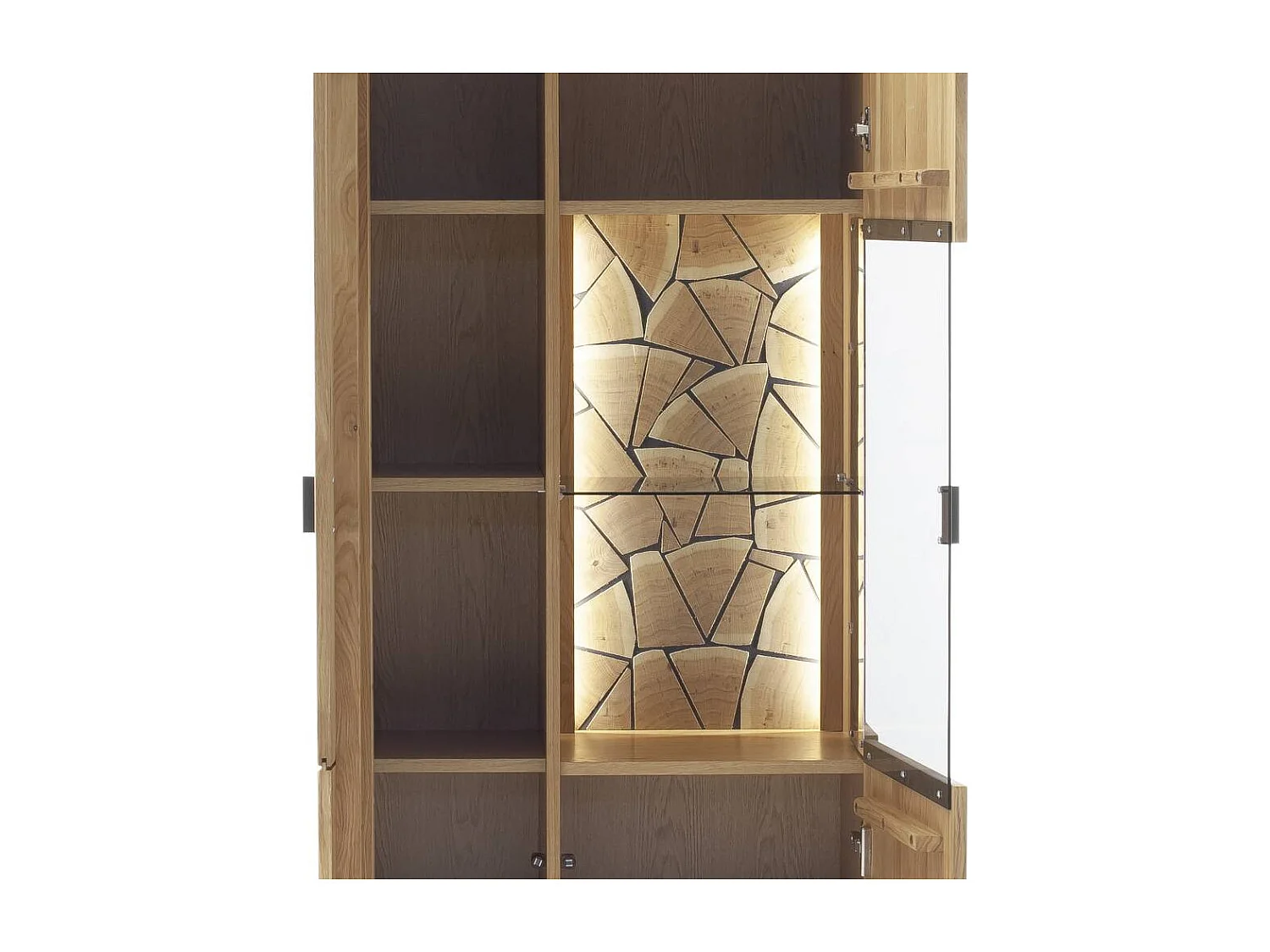 Vitrine Wohnzimmerschrank in modernem Design mit Glastür