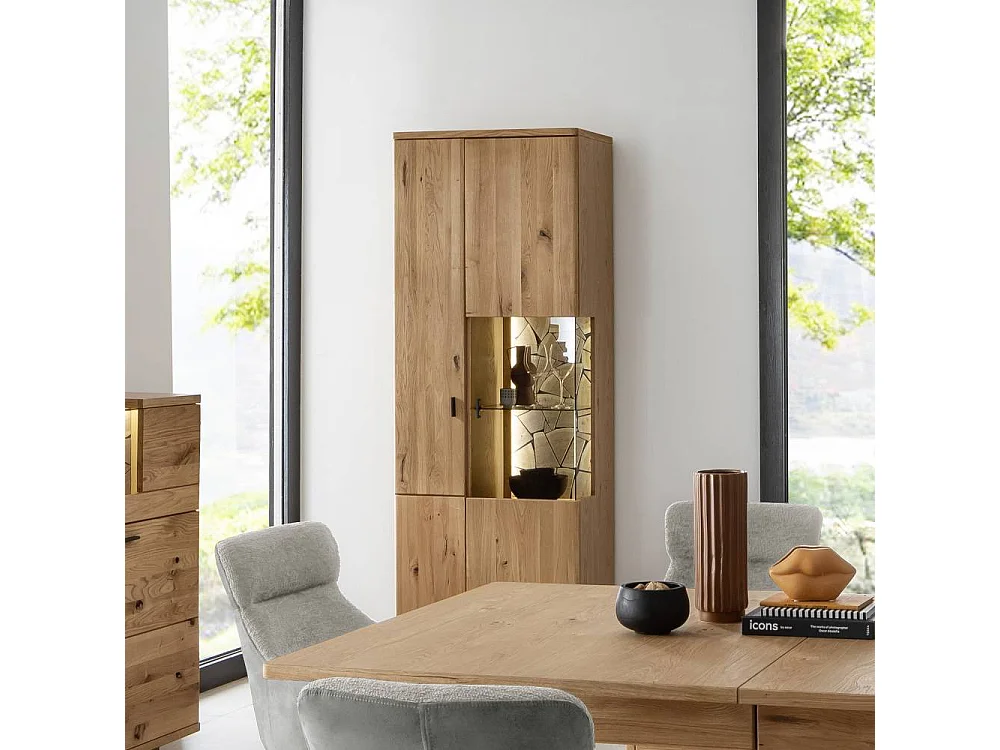Vitrine Wohnzimmerschrank in modernem Design mit Glastür