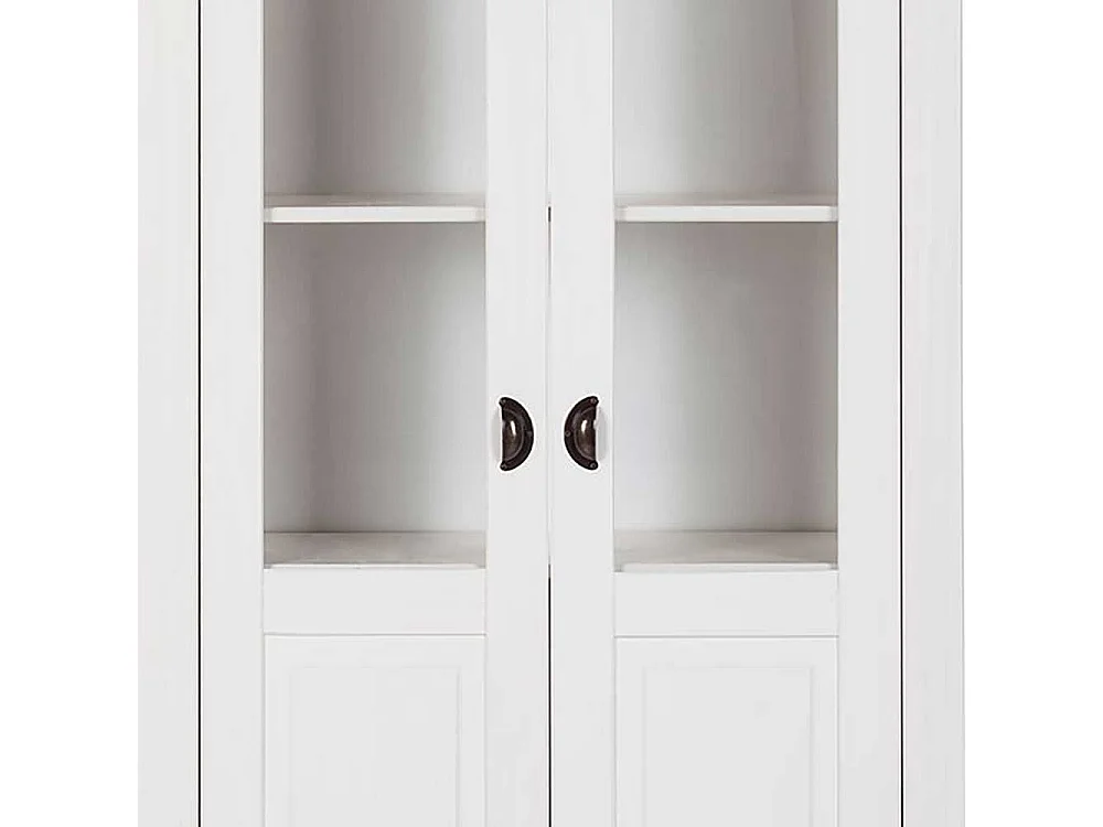 Vitrine Vitrinenschrank mit Glastüren im Landhausstil