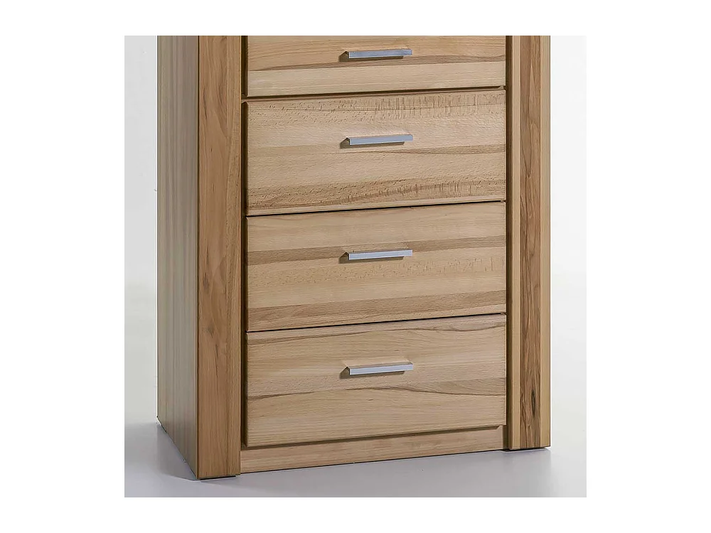 Vitrine aus Kernbuche teilmassiv 200 cm hoch