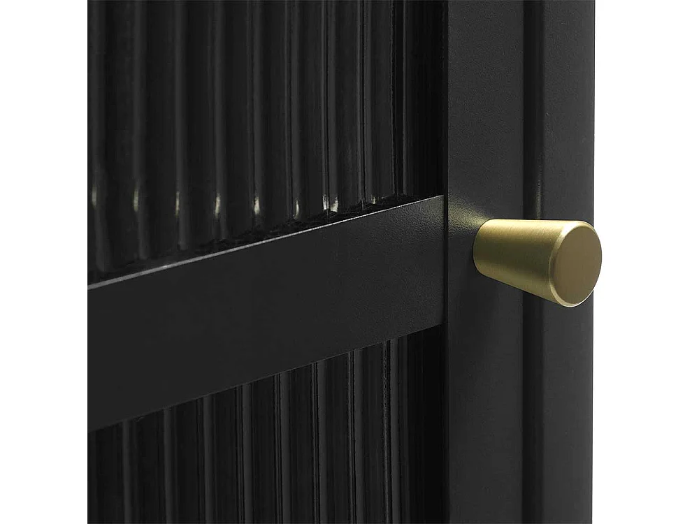 Schrank Vitrine im Industry und Loft Stil Glastür