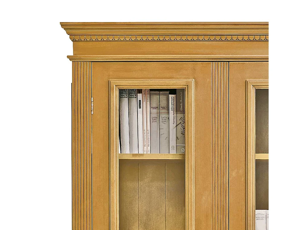 Vitrinenschrank aus Fichte Massivholz 100 cm breit