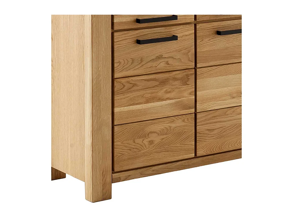 Wohnzimmer Vitrinenschrank Vitrine mit Glastür in Wildeichefarben