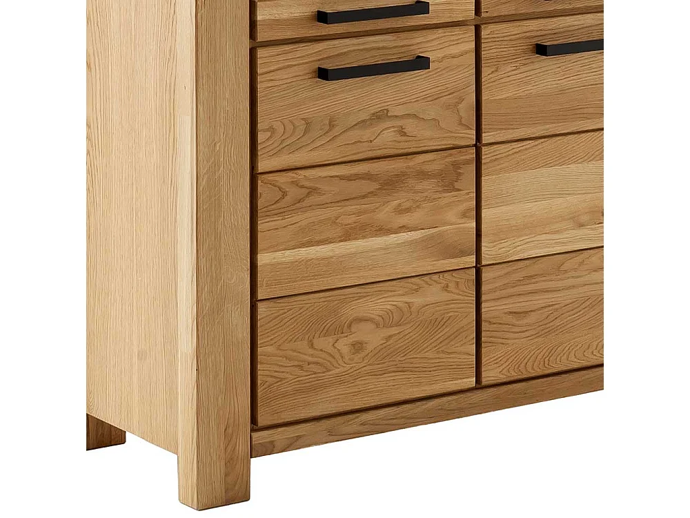 Wohnzimmer Vitrinenschrank Vitrine mit Glastür in Wildeichefarben