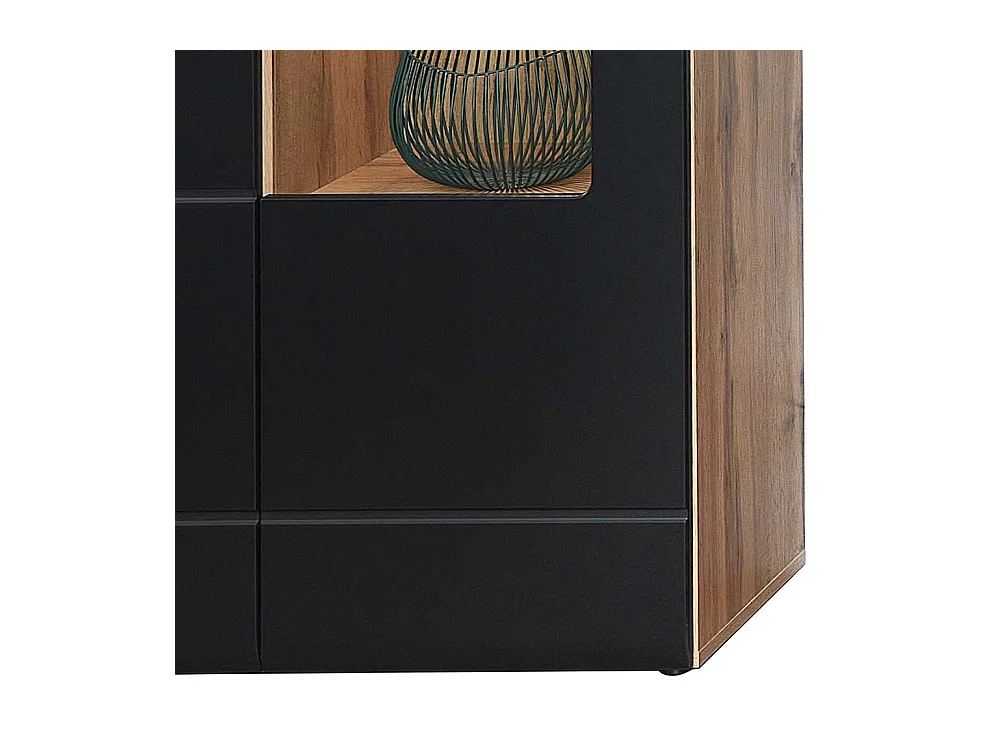 Wohnzimmer Schrank Vitrine in modernem Design LED Beleuchtung