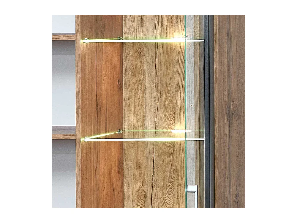 Wohnzimmer Schrank Vitrine in modernem Design LED Beleuchtung