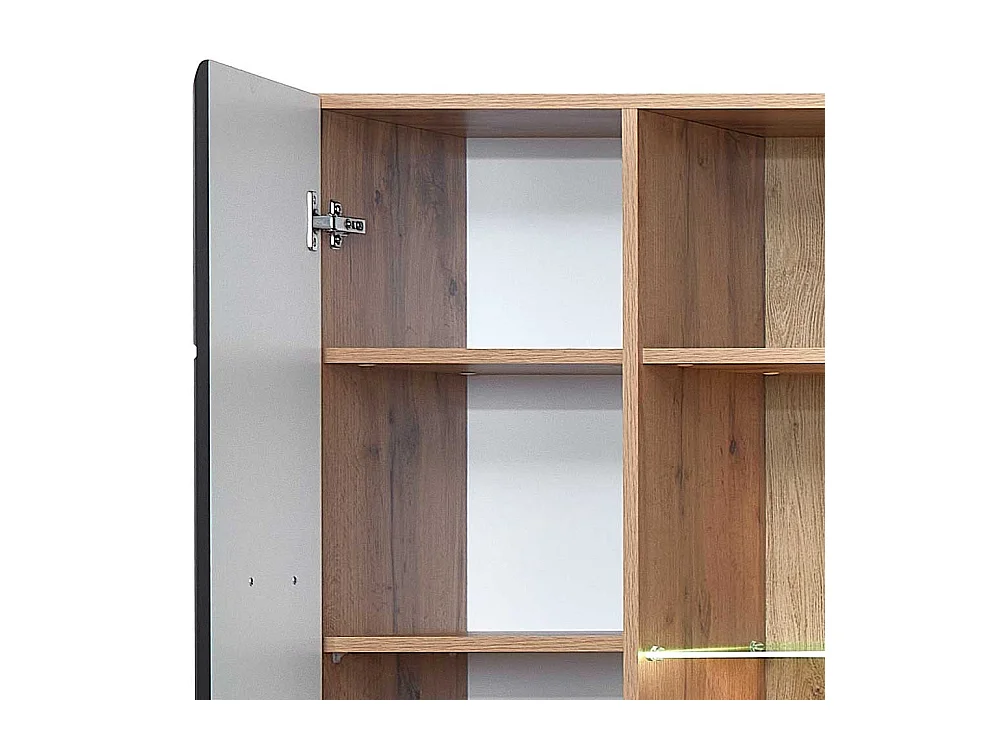 Wohnzimmer Schrank Vitrine in modernem Design LED Beleuchtung