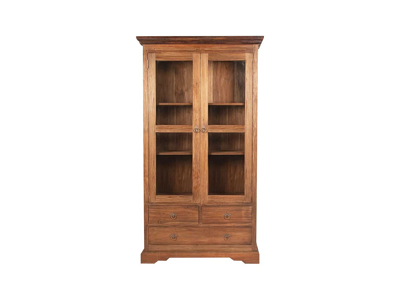 Massivholz Vitrine aus Teak online kaufen