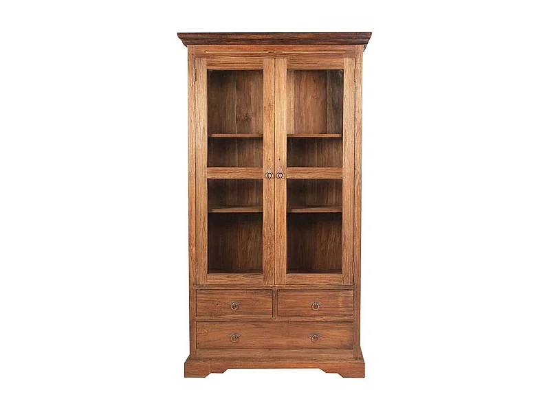 Massivholz Vitrine aus Teak online kaufen