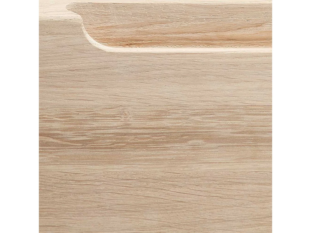 Massivholz Vitrine aus Eiche Bianco geölt 90 cm breit