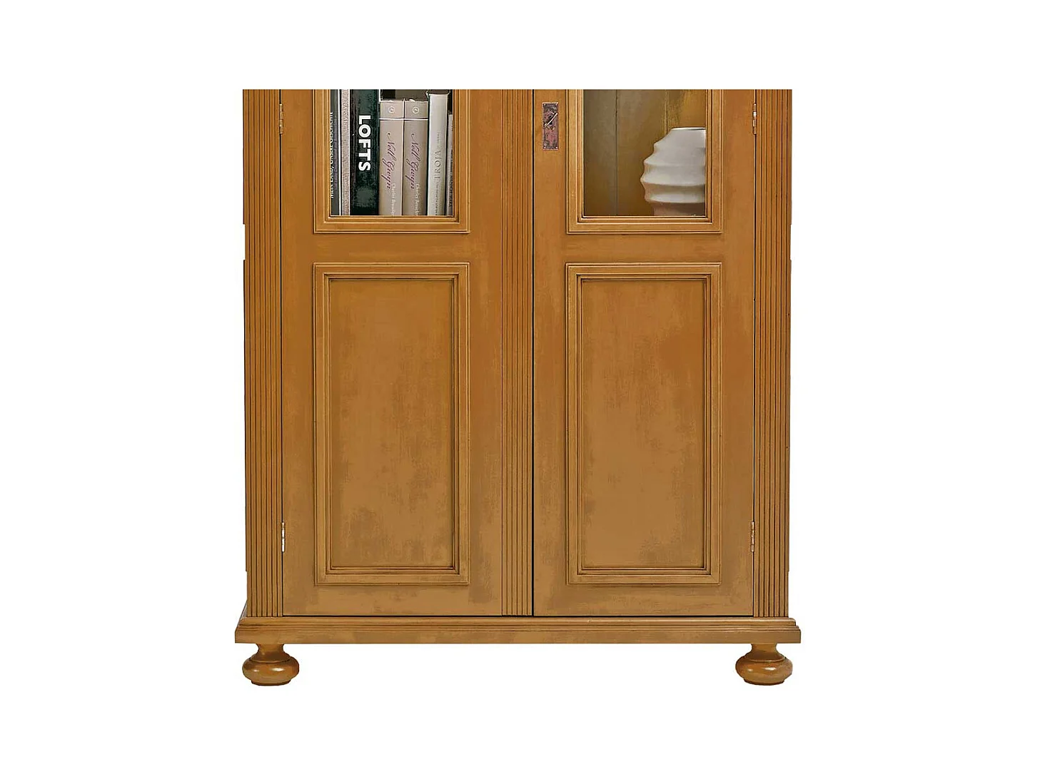 Massivholz Vitrine aus Fichte ge�lt abschlie�bar