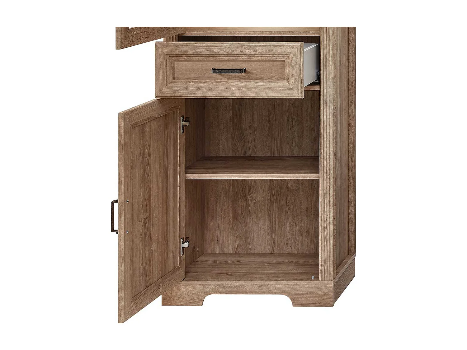 Vitrinenschrank mit LED Beleuchtung Landhausstil