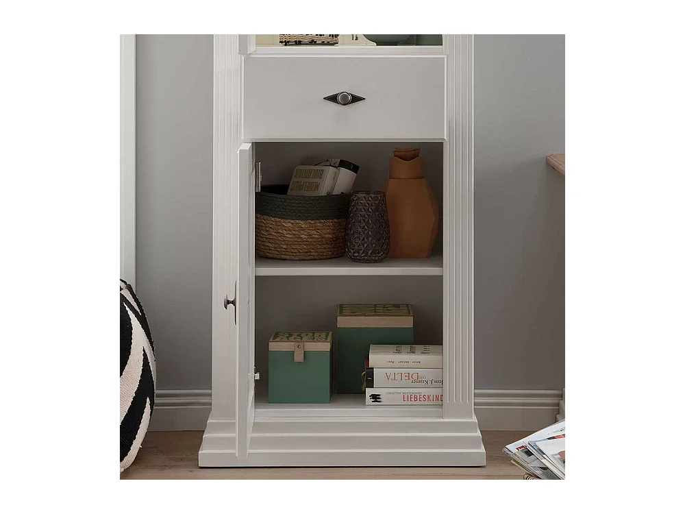 Esszimmer Vitrine aus Kiefer und Eiche Massivholz Landhausstil