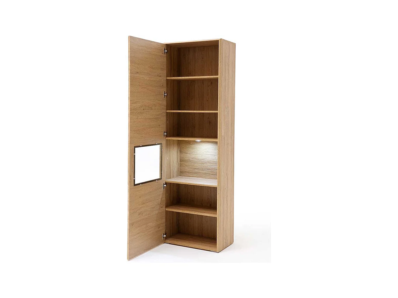 Schrank Vitrine in Wildeichefarben Landhaus Design